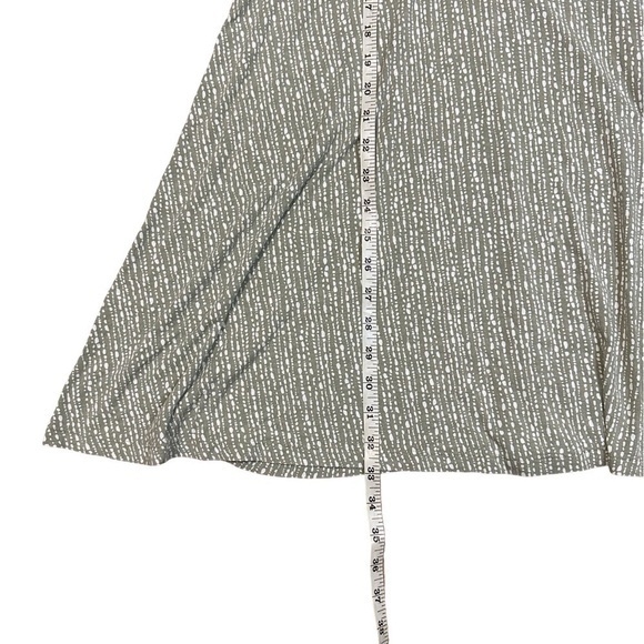 Athleta Santorini Thera Printed Dress Green White Size Medium - Picture 6 of 8